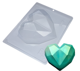Faceted Heart Shape Chocolate Mold